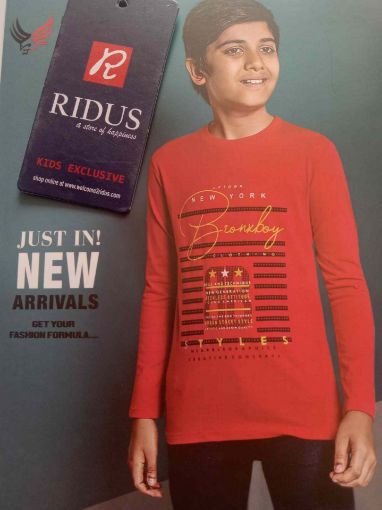 Picture of MDL00614 :: Size:6-7 Years :: Boys Full Sleave T Shirt
