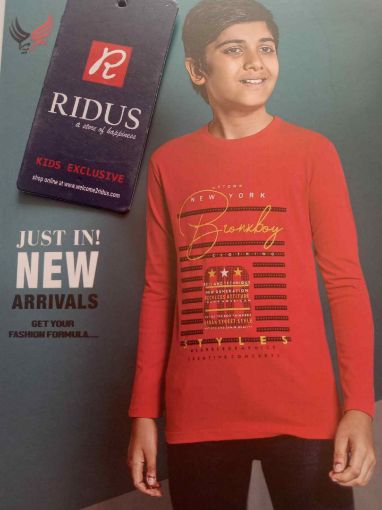Picture of MDL00614 :: Size:8-9 Years :: Boys Full Sleave T Shirt