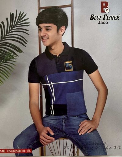 Picture of MDL00911 :: Size:5-6 Years :: Boys T-Shirt (With Collar)