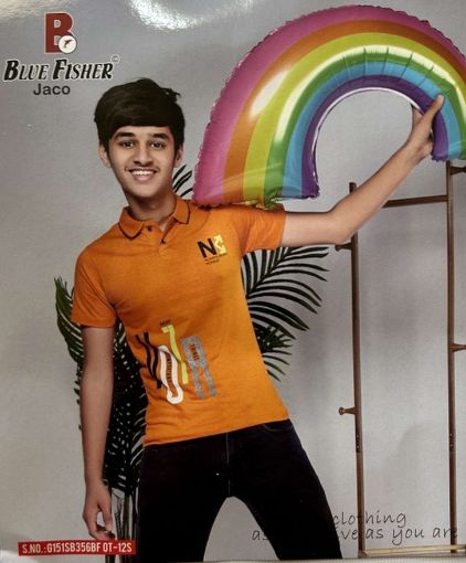 Picture of MDL00911 :: Size:5-6 Years :: Boys T-Shirt (With Collar)