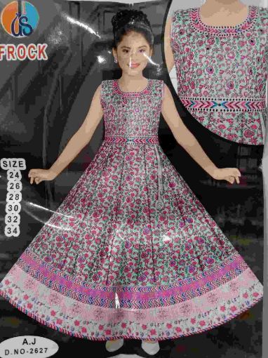 Picture of MDL01778 :: Size:6-7 Years :: Designer Frocks