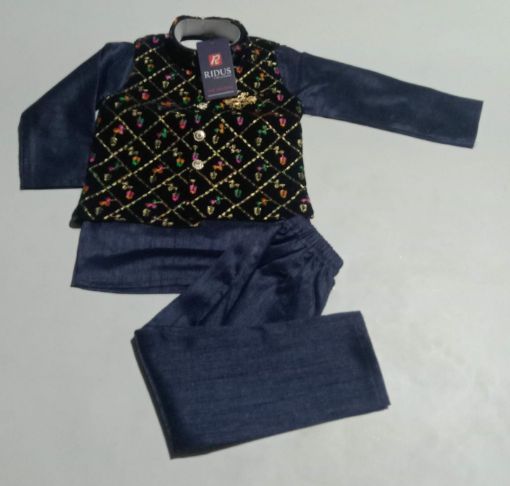 Picture of MDL02044 :: Size:9-12 Months :: Boys Party Wear-Sherwani and Dhoti Sets