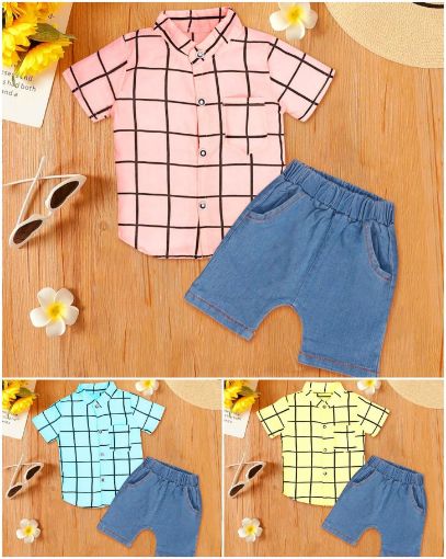 Picture of MDL02127 :: Size:6-9 Months :: Boys-Top & Bottom Set