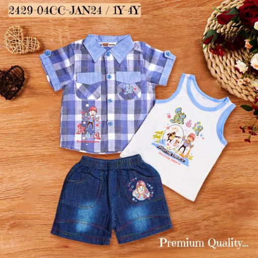 Picture of MDL02137 :: Size:12-18 Months :: Boys-Top & Bottom Set