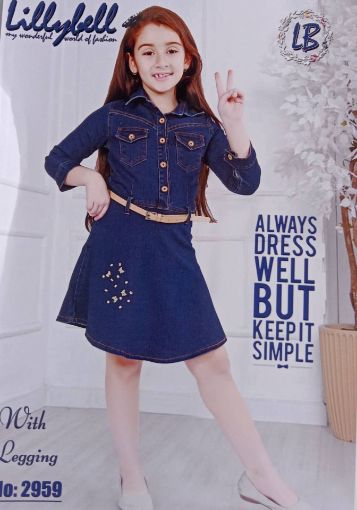 Picture of MDL02303 :: Size:5-6 Years :: Casual Frocks