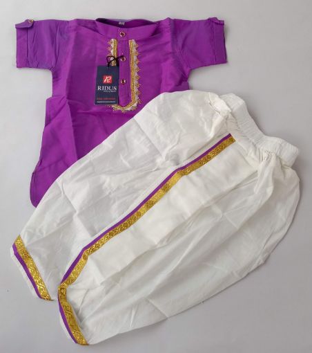 Picture of MDL02589 :: Size:3-4 Years :: Boys Party Wear-Sherwani and Dhoti Sets