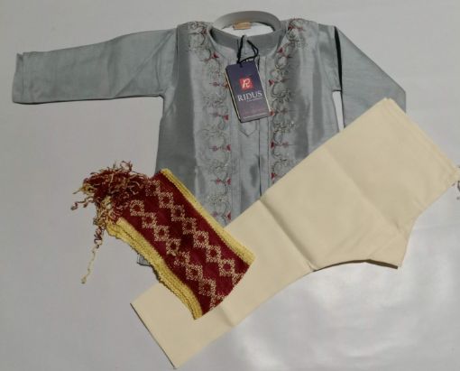 Picture of MDL02609 :: Size:6-7 Years :: Boys Party Wear-Sherwani and Dhoti Sets
