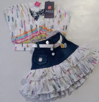 Picture of MDL02650 :: Size:9-12 Months :: Skirt And Top Set
