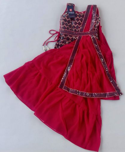 Picture of MDL02752 :: Size:8-9 Years :: Girls Top And Palazo Set