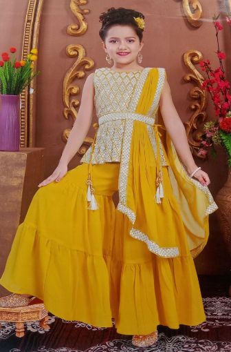 Picture of MDL02754 :: Size:3-4 Years :: Girls Top And Palazo Set