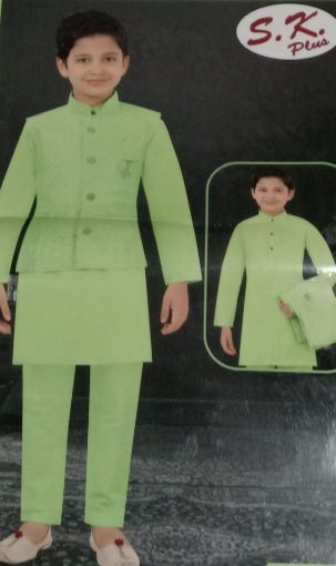 Picture of MDL02804 :: Size:8-9 Years :: Boys Party Wear-Sherwani and Dhoti Sets