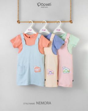 Picture of MDL02916 :: Size:3-6 Months :: Girls Dungarees
