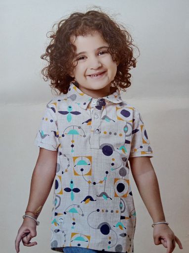 Picture of MDL03065 :: Size:6-7 Years :: Boys T-Shirt (With Collar)