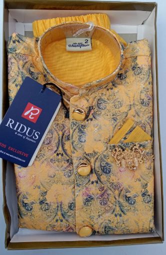 Picture of MDL03116 :: Size:18-24 Months :: Boys Party Wear-Sherwani and Dhoti Sets