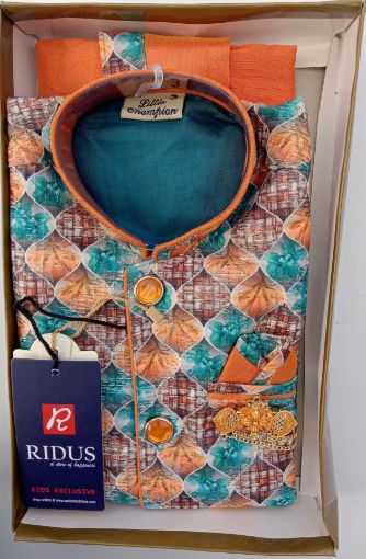 Picture of MDL03133 :: Size:2-3 Years :: Boys Party Wear-Sherwani and Dhoti Sets