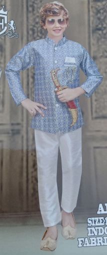 Picture of MDL03135 :: Size:4-5 Years :: Boys Party Wear-Sherwani and Dhoti Sets