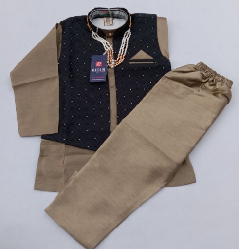 Picture of MDL03136 :: Size:6-7 Years :: Boys Party Wear-Sherwani and Dhoti Sets