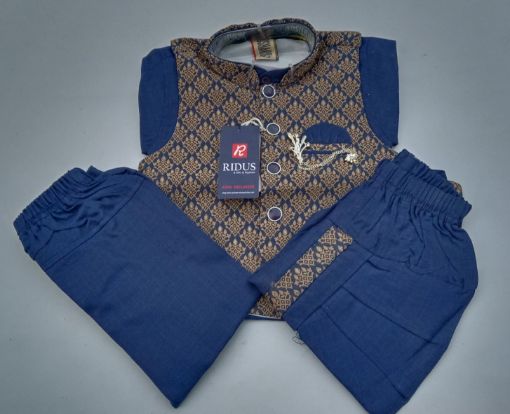 Picture of MDL03137 :: Size:3-4 Years :: Boys Party Wear-Sherwani and Dhoti Sets