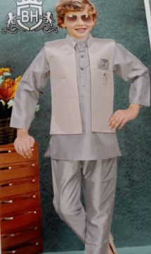 Picture of MDL03368 :: Size:5-6 Years :: Boys Party Wear-Sherwani and Dhoti Sets