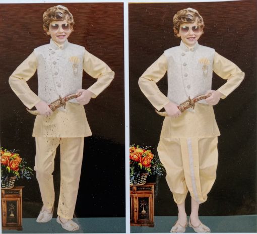 Picture of MDL03373 :: Size:2-3 Years :: Boys Party Wear-Sherwani and Dhoti Sets