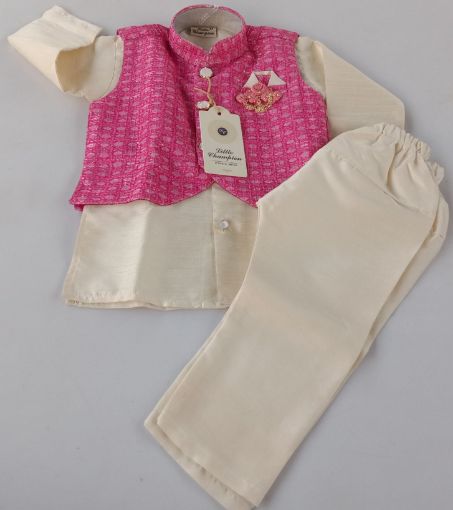 Picture of MDL03382 :: Size:9-12 Months :: Boys Party Wear-Sherwani and Dhoti Sets