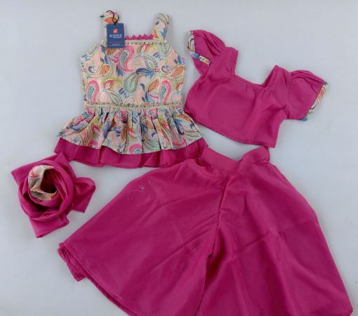 Picture of MDL03390 :: Size:9-12 Months :: Girls Top And Palazo Set