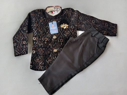 Picture of MDL03410 :: Size:9-12 Months :: Boys Party Wear-Sherwani and Dhoti Sets