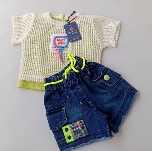 Picture of MDL03418 :: Size:2-3 Years :: Girls Top And Shorts Set