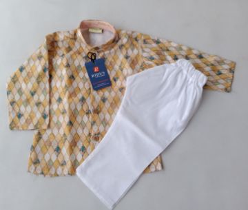 Picture of MDL03475 :: Size:6-9 Months :: Boys Party Wear-Sherwani and Dhoti Sets