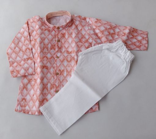 Picture of MDL03476 :: Size:9-12 Months :: Boys Party Wear-Sherwani and Dhoti Sets