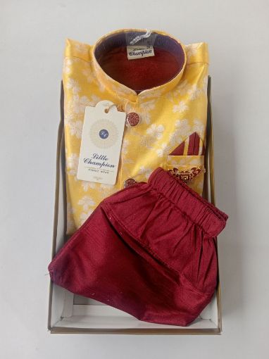 Picture of MDL03636 :: Size:18-24 Months :: Boys Party Wear-Sherwani and Dhoti Sets