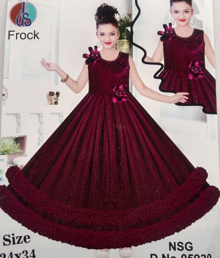 Picture of MDL03672 :: Size:6-7 Years :: Designer Frocks