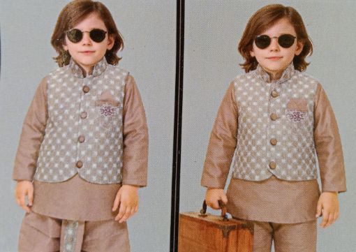 Picture of MDL03710 :: Size:9-12 Months :: Boys Party Wear-Sherwani and Dhoti Sets