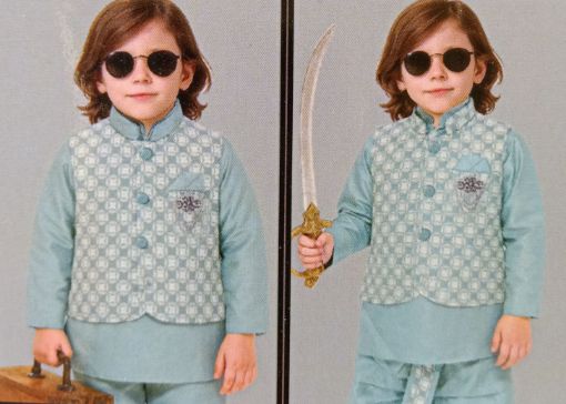 Picture of MDL03710 :: Size:9-12 Months :: Boys Party Wear-Sherwani and Dhoti Sets