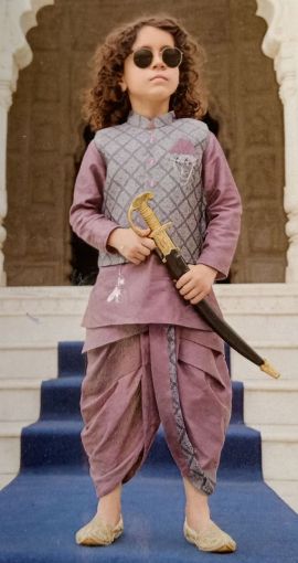 Picture of MDL03711 :: Size:2-3 Years :: Boys Party Wear-Sherwani and Dhoti Sets