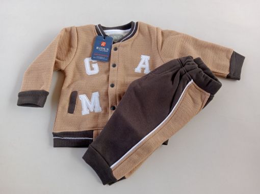 Picture of MDL03800 :: Size:6-9 Months :: Boys Full Sleave T Shirt and Pants Set