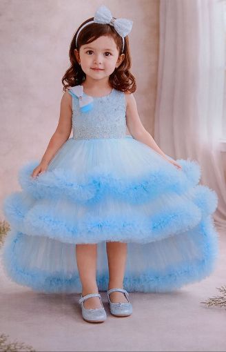Picture of MDL03851 :: Size:3-4 Years :: Designer Frocks