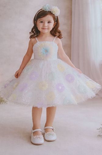 Picture of MDL03854 :: Size:2-3 Years :: Designer Frocks