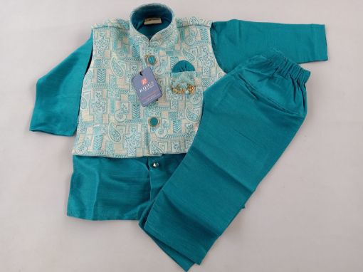 Picture of MDL03866 :: Size:9-12 Months :: Boys Party Wear-Sherwani and Dhoti Sets