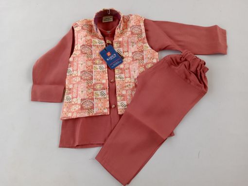 Picture of MDL03869 :: Size:9-12 Months :: Boys Party Wear-Sherwani and Dhoti Sets