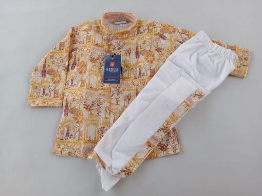 Picture of MDL03881 :: Size:9-12 Months :: Boys Party Wear-Sherwani and Dhoti Sets