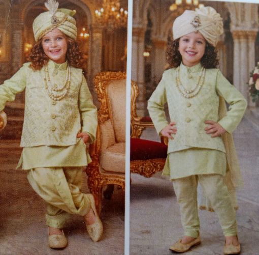 Picture of MDL03927 :: Size:2-3 Years :: Boys Party Wear-Sherwani and Dhoti Sets