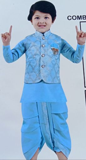 Picture of MDL03937 :: Size:2-3 Years :: Boys Party Wear-Sherwani and Dhoti Sets
