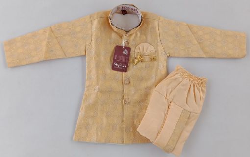 Picture of MDL03940 :: Size:9-12 Months :: Boys Party Wear-Sherwani and Dhoti Sets